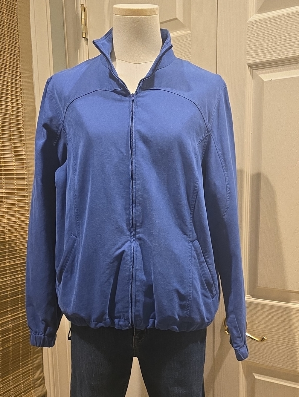Orvis Royal Blue Bomber Jacket with Zip Front